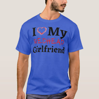 T-shirt j'aime ma petite amie rousse