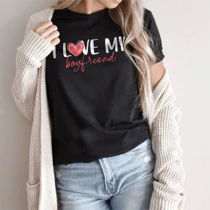 T-shirt J'Aime Ma Petite Amie Tee, Chemise Petit Amis Pour