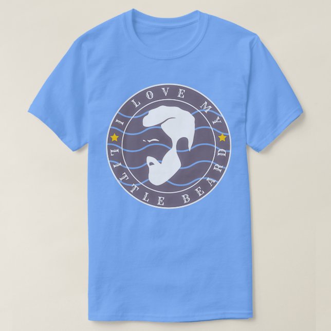 T-shirt J'Aime Ma Petite Barbe 17 (Design devant)