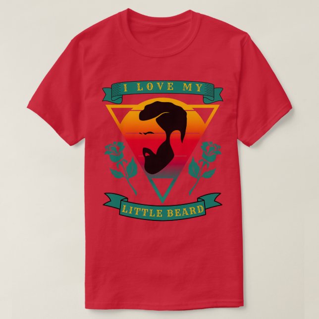 T-shirt J'Aime Ma Petite Barbe 34 (Design devant)