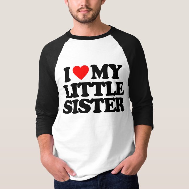 T-SHIRT J'AIME MA PETITE SOEUR (Devant)