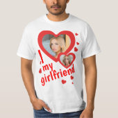 T-shirt J'aime ma photo de petite amie (Devant)