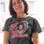 T-shirt J'aime ma photo d'études supérieures personnalisée<br><div class="desc">Montrez à votre gran combien vous êtes fier de cette chemise photo I Love My Graduate ! Il suffit de télécharger une photo et Zazzle l'imprimera sur une chemise pour vous. Commandez les vôtres dès aujourd'hui !</div>