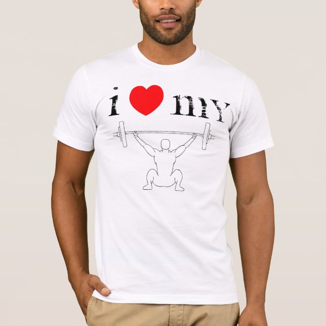 T-shirt J'aime ma pièce en t de bribe (Devant)