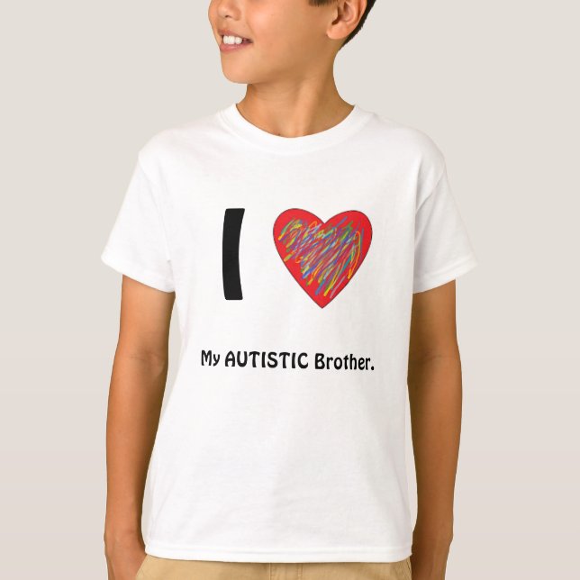 T-shirt J'aime ma pièce en t de frère (Devant)