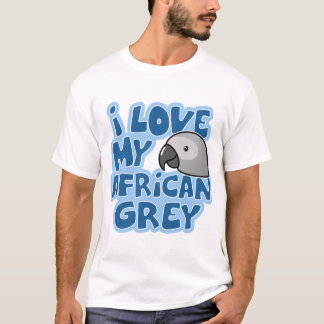 T-shirt J'aime ma pièce en t détruite par dames de gris