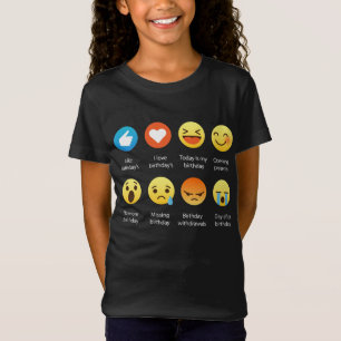 T-Shirt J'aime ma pièce en t drôle d'émoticône d'Emoji