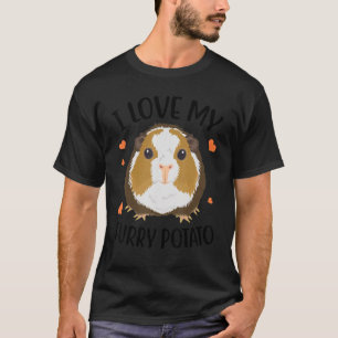 T-shirt J'Aime Ma Pomme De Terre Furie Guinée Cochon Cavy