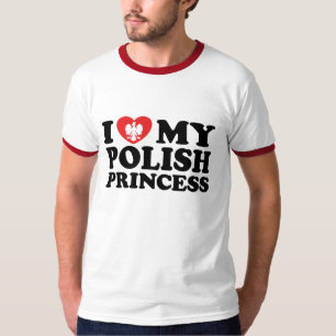 T-shirt J'aime ma princesse polonaise