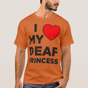 T-shirt J'Aime Ma Princesse Sourde