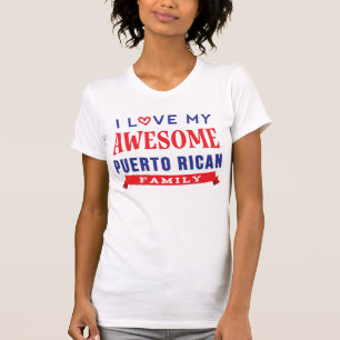 T-shirt J'Aime Ma Rencontre Familiale À Porto Rico