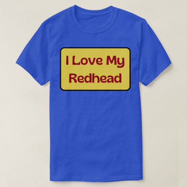 T-shirt J'aime ma rousse 4 (Design devant)