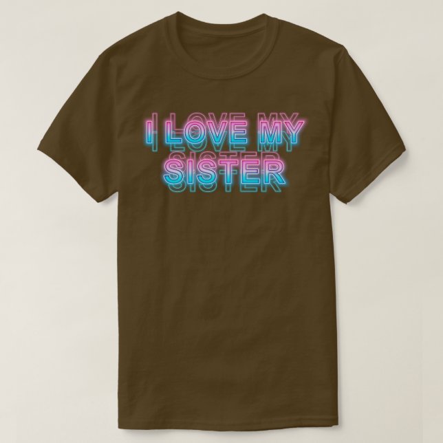 T-shirt J'aime ma soeur (Design devant)
