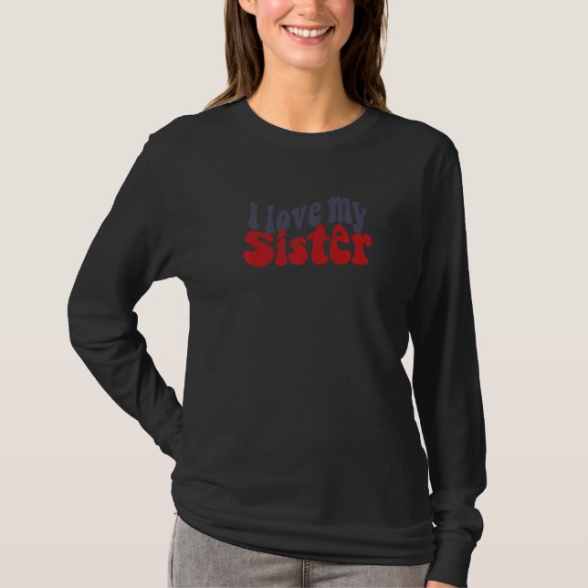T-shirt J'aime ma sœur  (Devant)