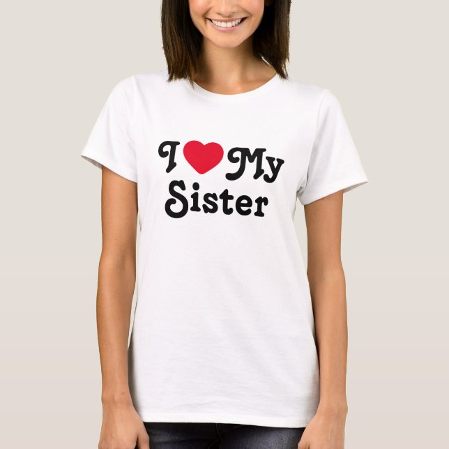 T-shirt J'aime ma soeur (Devant)