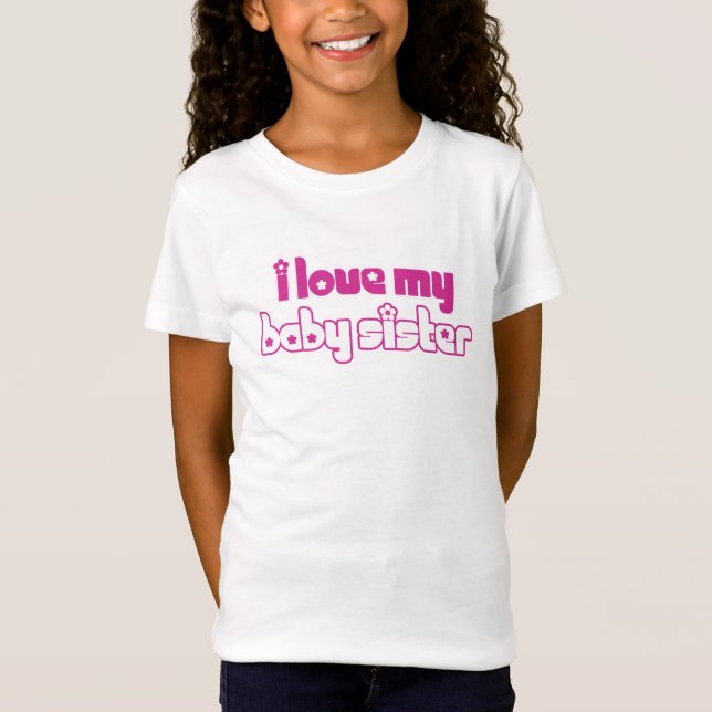 T-Shirt J'aime ma soeur de bébé (Devant)