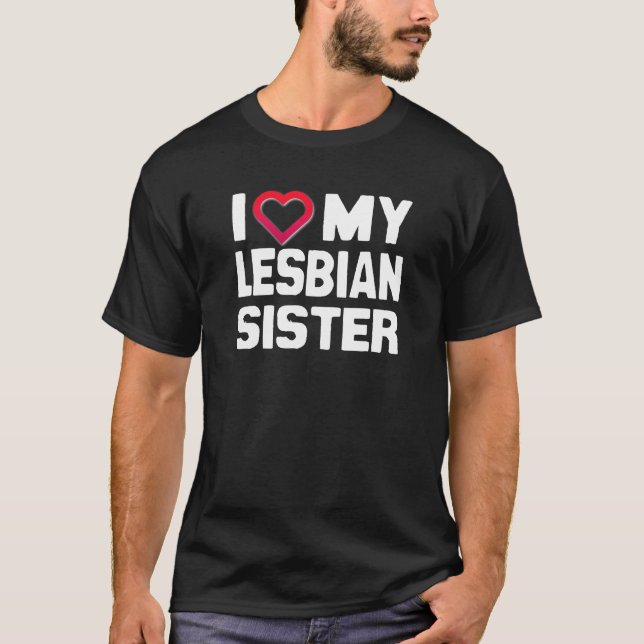 T-shirt J'AIME MA SOEUR LESBIENNE - -.png (Devant)