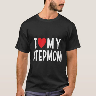 T-shirt J'aime ma Stepmamie Fête de la famille des pas