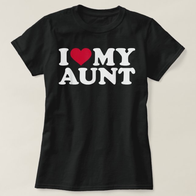 T-shirt J'aime ma tante  (Design devant)