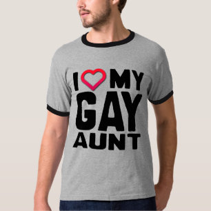 T-SHIRT J'AIME MA TANTE GAY -