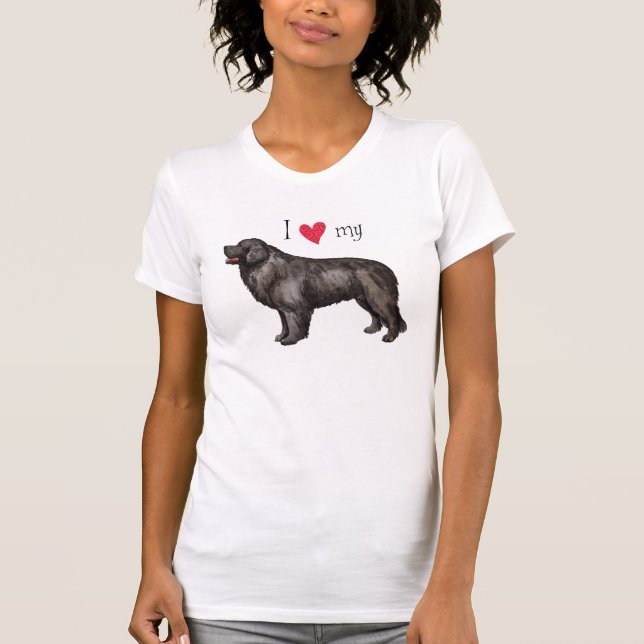 T-shirt J'aime ma Terre-Neuve (Devant)