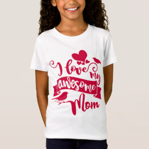 T-Shirt J'aime ma typographie impressionnante du jour de