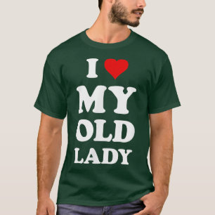 T-shirt J'aime ma vieille dameMari fun Gendre Papa 