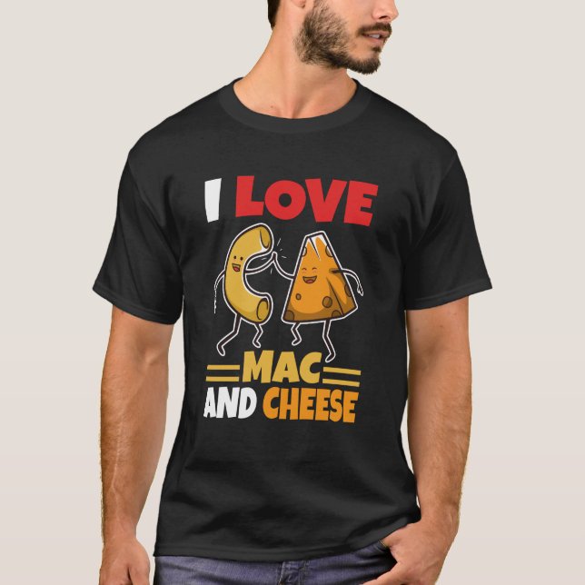 T-shirt J'aime Mac et fromage (Devant)
