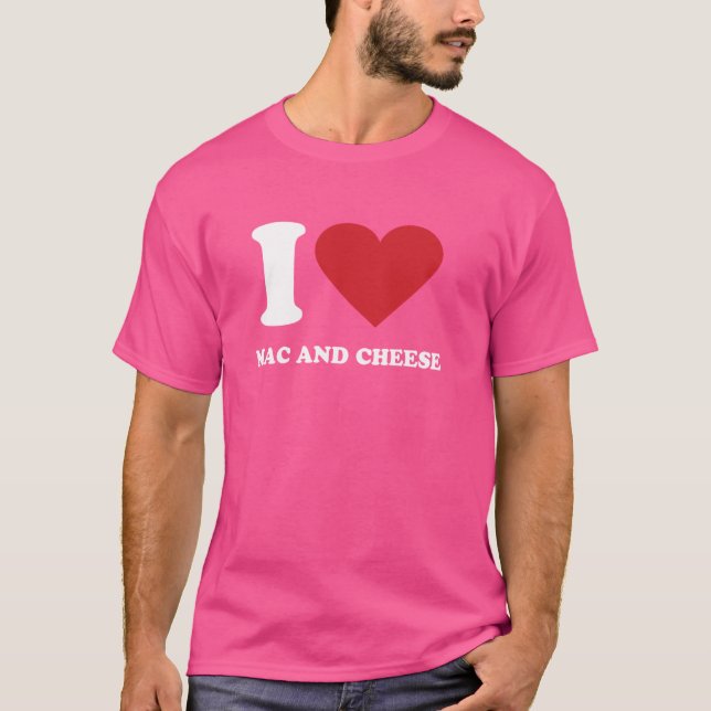 T-shirt J'aime MAC ET FROMAGE I Heart MAC ET FROMAGE (Devant)
