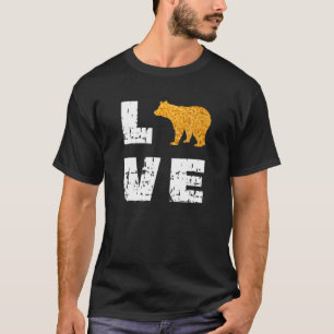T-shirt J'Aime Mac Et Fromage Ours Silhouette Perdu