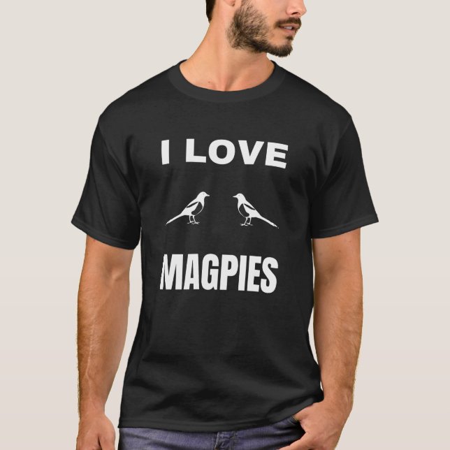 T-shirt J'aime Magpies (Devant)