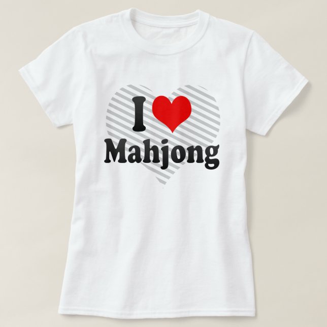 T-shirt J'aime Mahjong (Design devant)