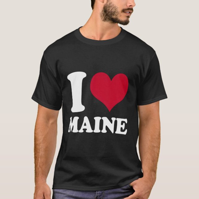 T-shirt J'aime Maine Me (Devant)