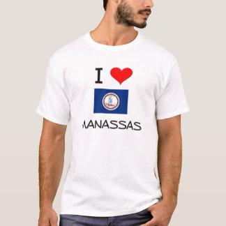 T-shirt J'aime Manassas la Virginie