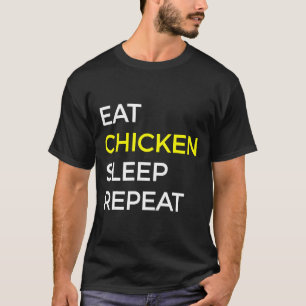 T-shirt J'aime manger du poulet frit cuit au four rôti