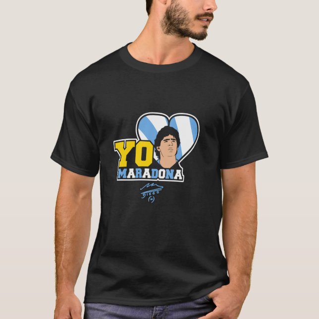 T-shirt J'aime Maradona (Devant)