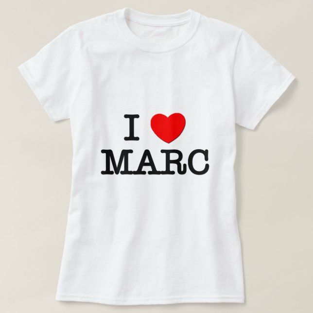 T-shirt J'aime Marc (Design devant)