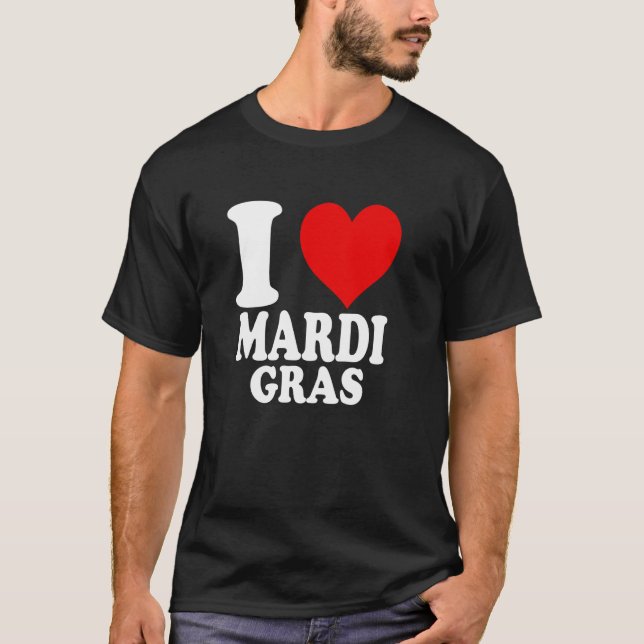 T-shirt J'aime Mardi Gras (Devant)