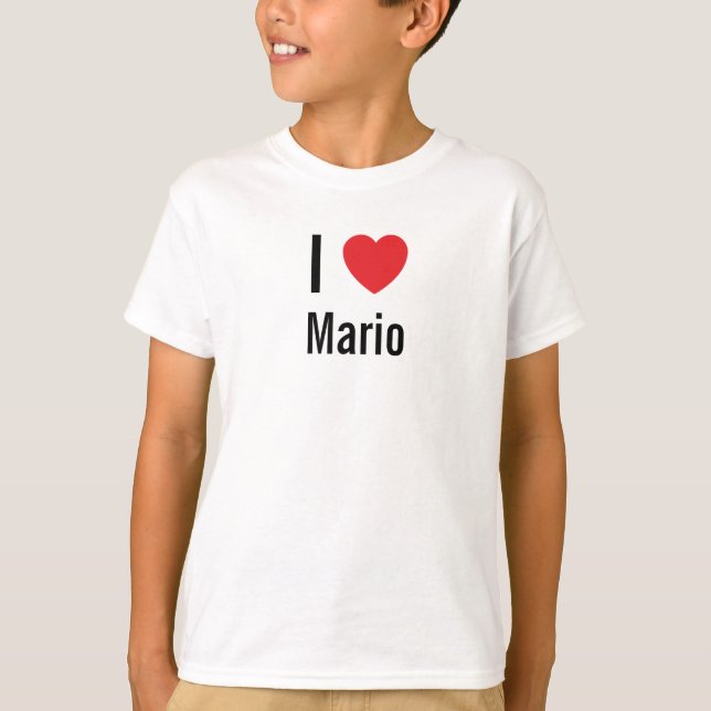 T-shirt J'aime Mario (Devant)