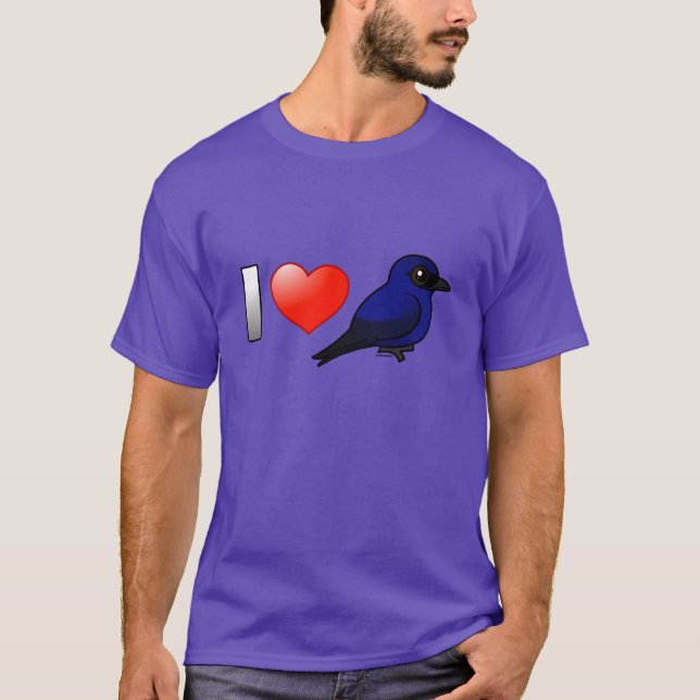 T-shirt J'aime Martins pourpre
