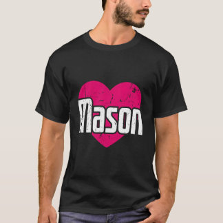 T-shirt J'aime Mason Prénom I Il Mason