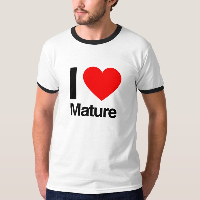 T-shirt j'aime mature (Devant)