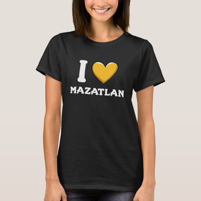 T-shirt J'aime Mazatlan Mexique 5 (Devant)