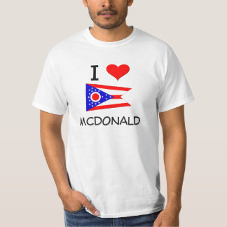 T-shirt J'aime Mcdonald Ohio