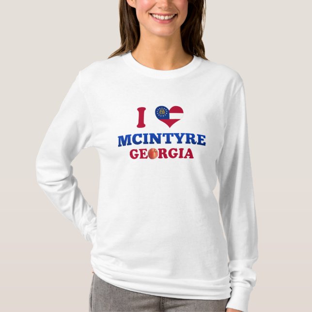 T-shirt J'aime McIntyre, la Géorgie (Devant)