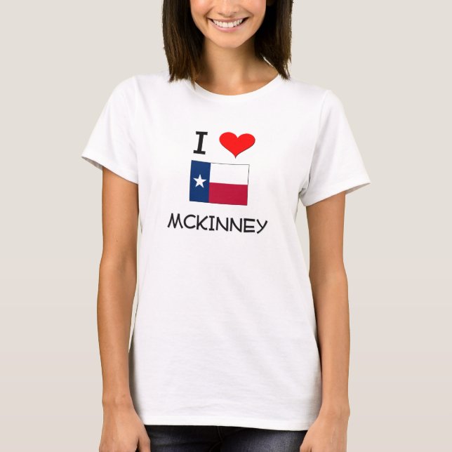 T-shirt J'aime Mckinney le Texas (Devant)