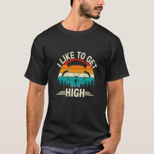 T-shirt J'aime me sentir en hauteur Skydiver Saut en para