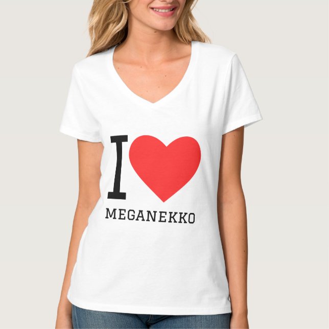 T-shirt J'aime meganekko (Devant)