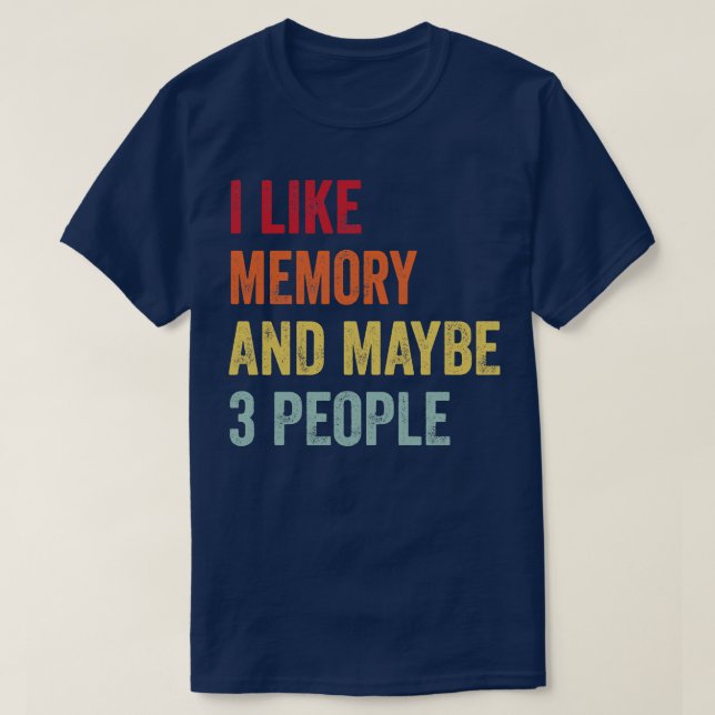T-shirt J'Aime Memory Game Peut-Être 3 Personnes (Design devant)