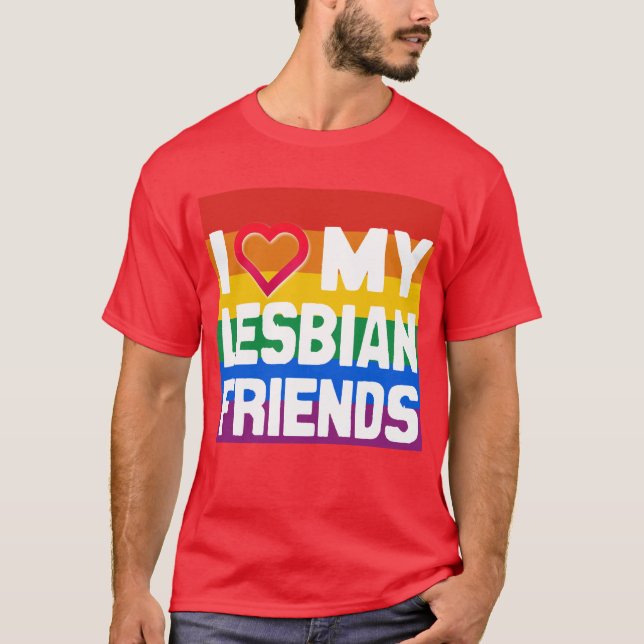T-shirt J'AIME MES AMIS LESBIENS - -.png (Devant)